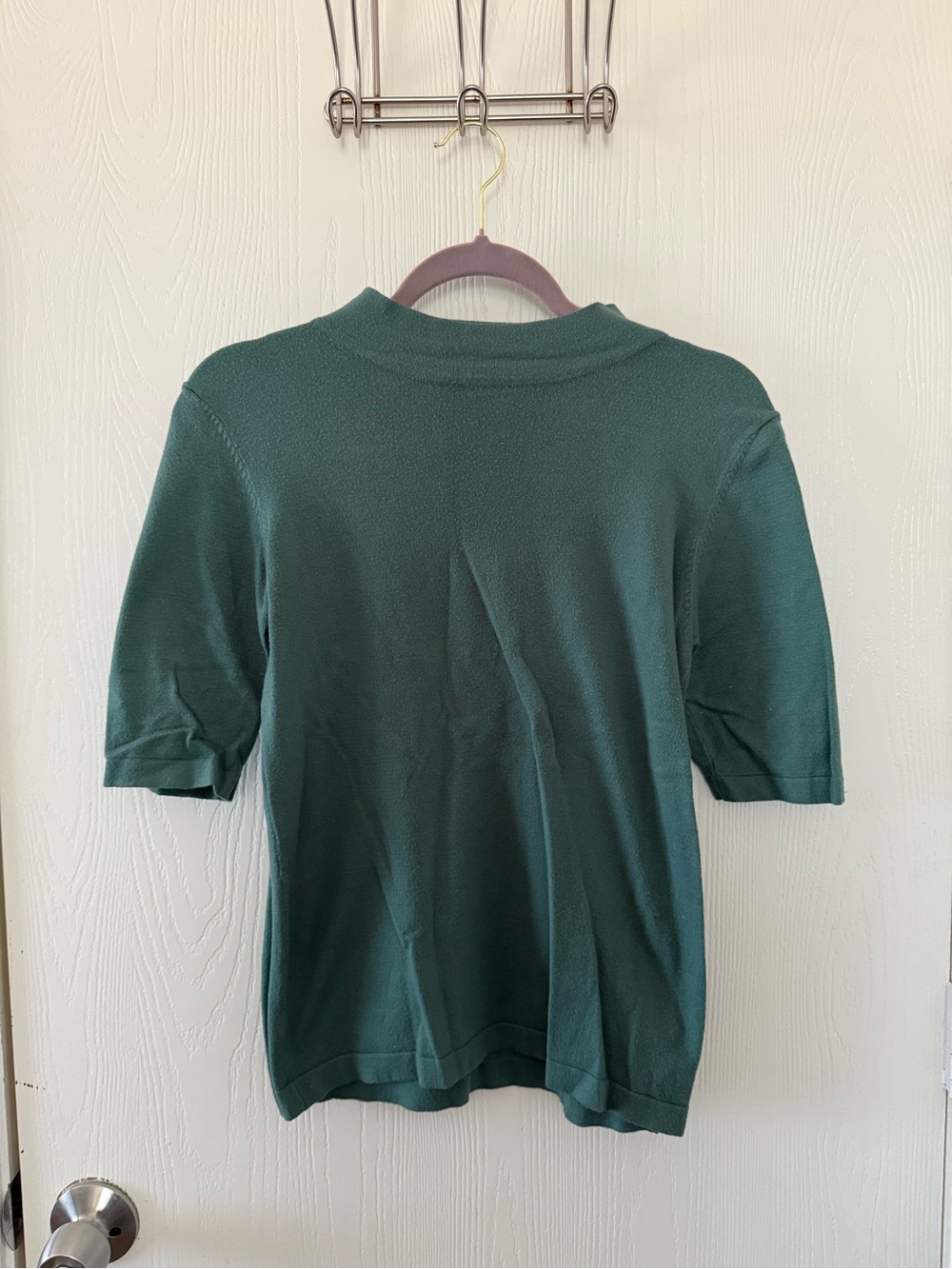 Vici Deep Green Short-Sleeve Knit Top